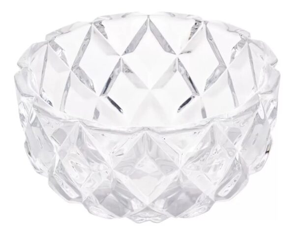 Centro De Mesa De Cristal Diamond 18cm - Lyor